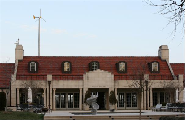 Wind turbine at Governor's Mansion Pavilion